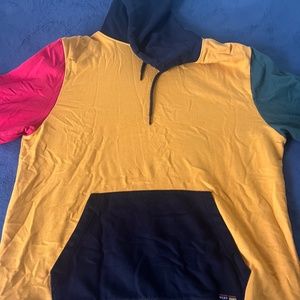Mens Colourblock Hoodie